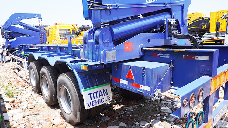 37 Ton 40 Foot Container Side Loader Truck Trailer