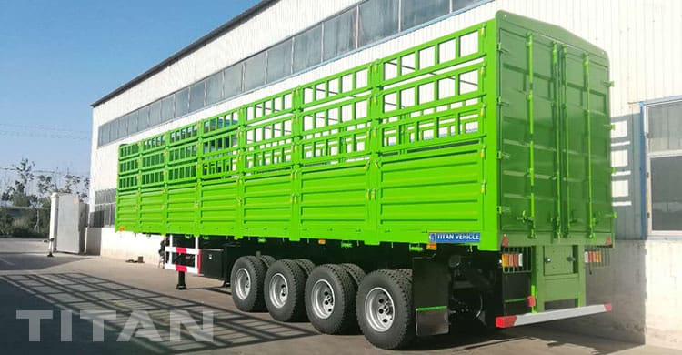 Tri Axles Livestock Animal Transport Trailer