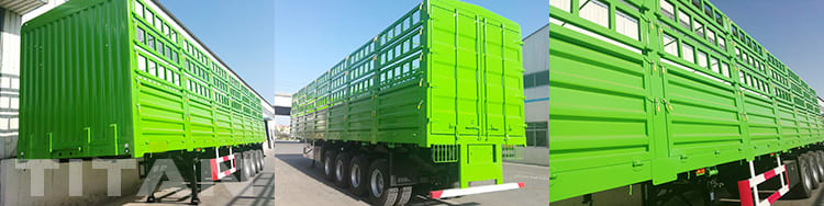 Tri Axles Livestock Animal Transport Trailer