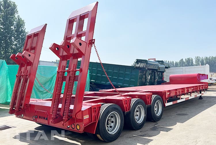 3 Lines 6 Axles Heavy Low Loader Truck Trailer