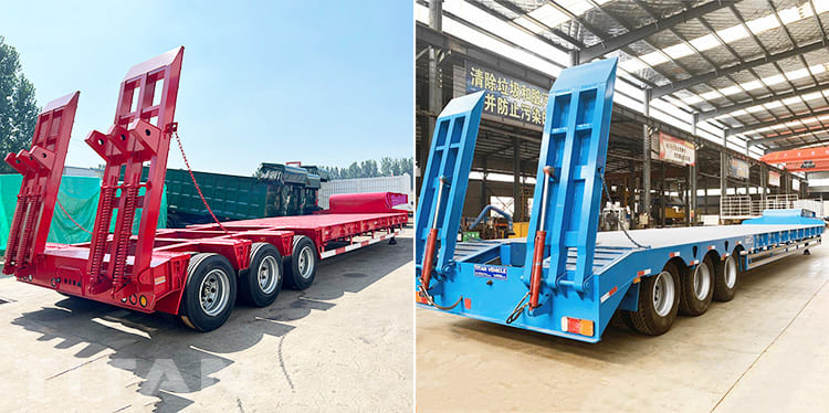 low loader truck trailer