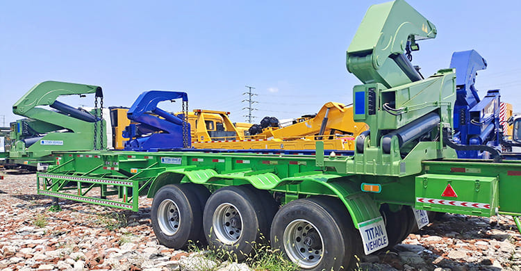 40ft sidelifter crane trailer