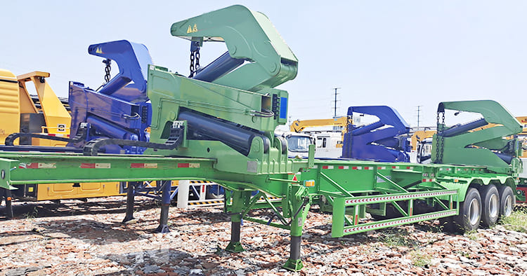 40ft sidelifter crane trailer