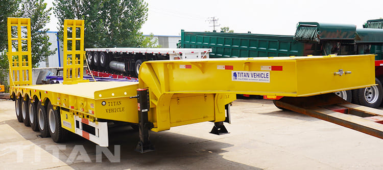 120 ton 5 axles low bed trailer for sale 