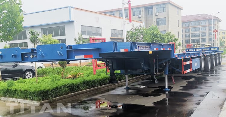 extendable lowbed trailer