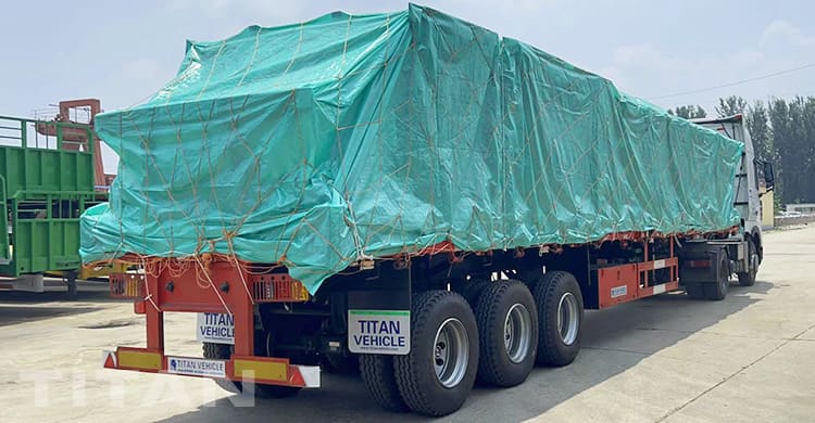 3 axles flatbed