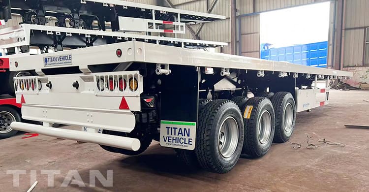 3 axles flatbed 