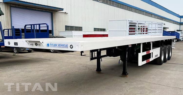3 axles flatbed trailer