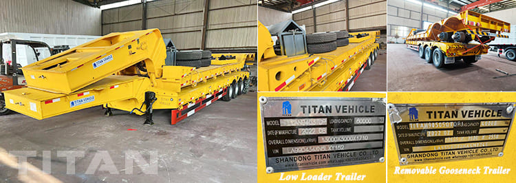 3 Axle Low Loader Trailer and 100T Removable Gooseneck Trailer will be sent to Guyana