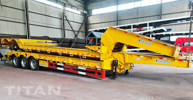 low loader trailer and gooseneck trailer