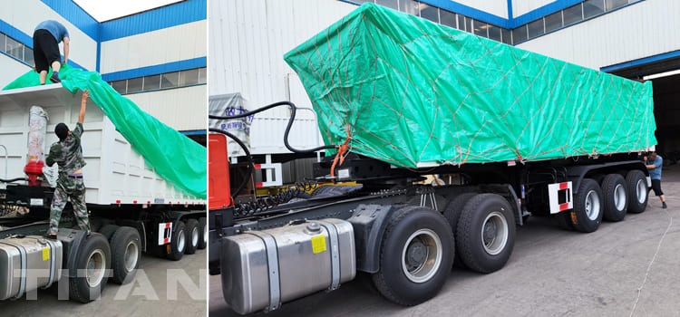 3 axles tipper trailer
