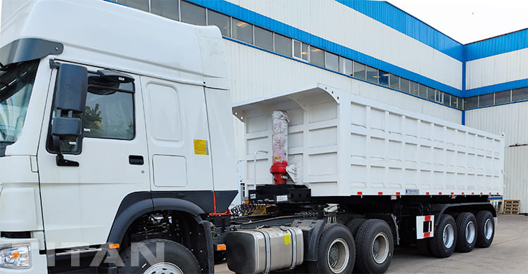 3 axles tipper trailer