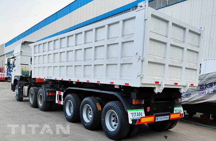 3 axles tipper trailer