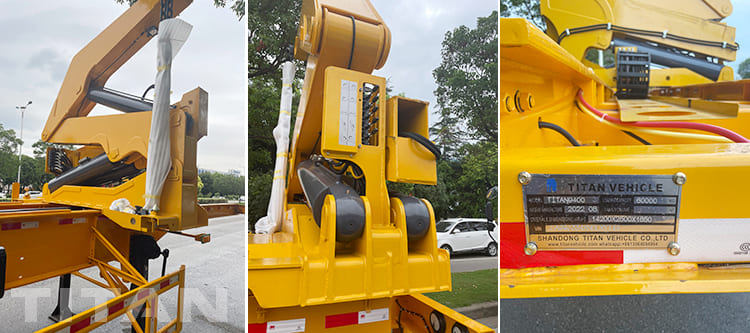 container side lifter trailer