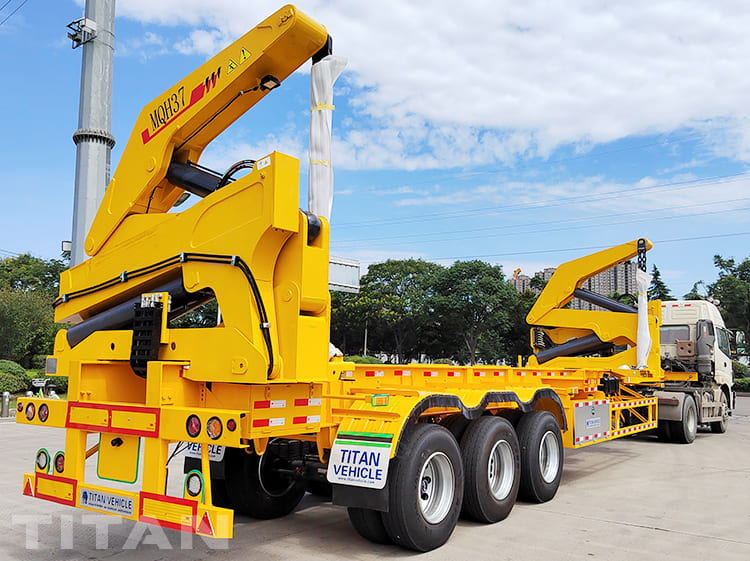 37t 40ft container side lifter trailer