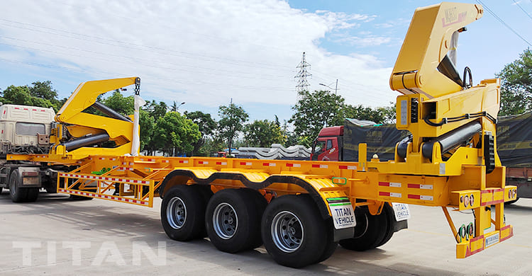 37t container side lifter trailer
