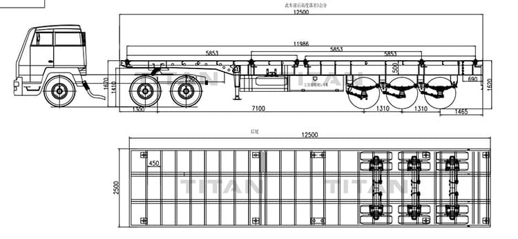 flatbed semi trailer