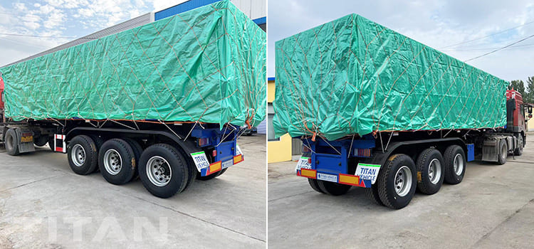 3 Axle 50T Hydraulic Tipper Trailer Price for Sale