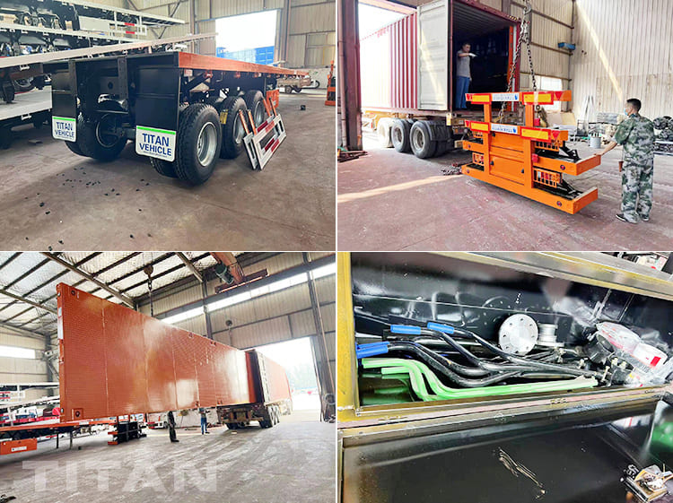 3 axles flatbed
