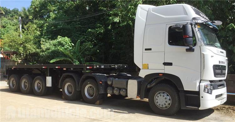 Tri Axle 20 ft Flatbed Semi Trailer for Sale In Philippines