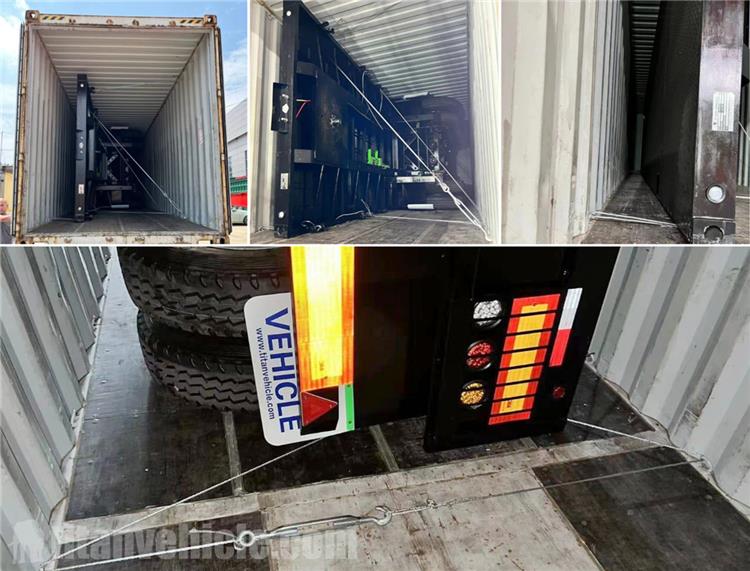 Tri Axle 20 ft Flatbed Semi Trailer for Sale In Philippines