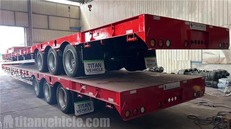 Tri Axle Low Bed Trailer for Sale In Algeria