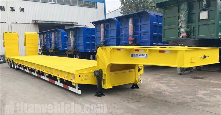 Tri Axle 80T Low Loader Trailer for Sale In United Arab Emirates