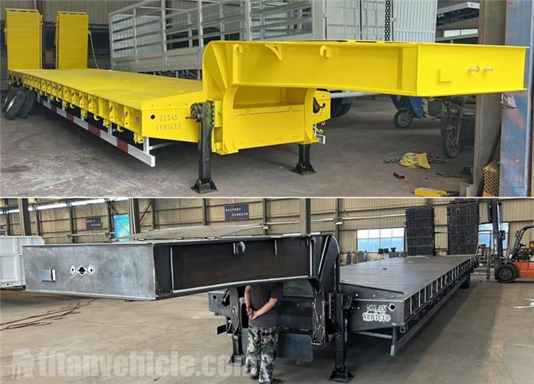 Tri Axle 80T Low Loader Trailer for Sale In United Arab Emirates