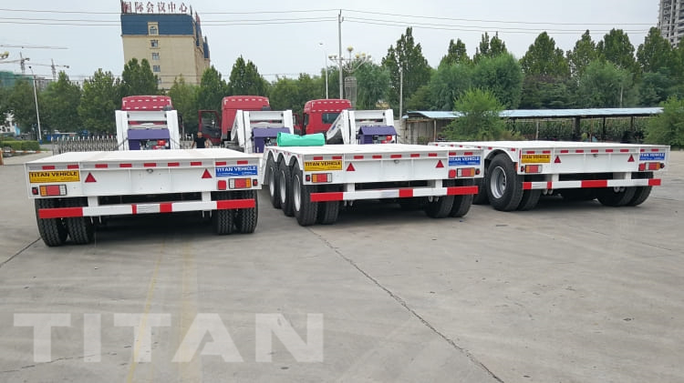 3 Axle 80 Ton Detachable Gooseneck Lowboy Trailers for Sale in Namibia