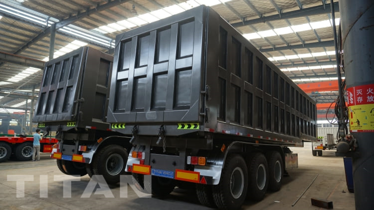 3 Axle 25m3 Semi Tipper Trailer for Sale in Congo Banana