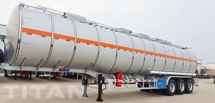 55000 Litre Stainless Steel Fuel Tanker Trailer for Sale in Guyana