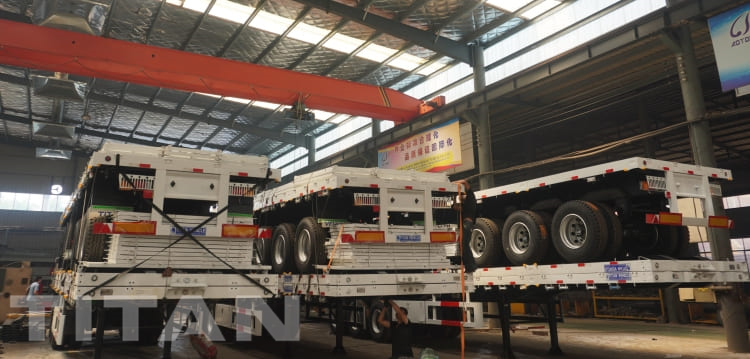 3 Axle 40ft Flatbed Semi Trailers for sale in Burundi Gitega
