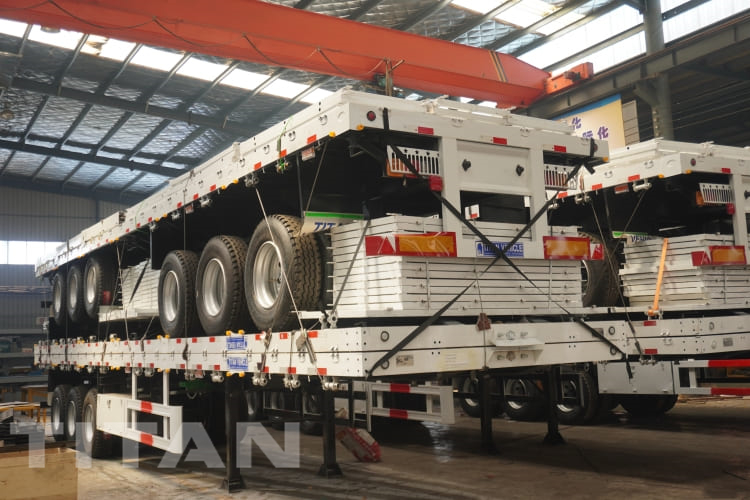 3 Axle 40ft Flatbed Semi Trailers for sale in Burundi Gitega