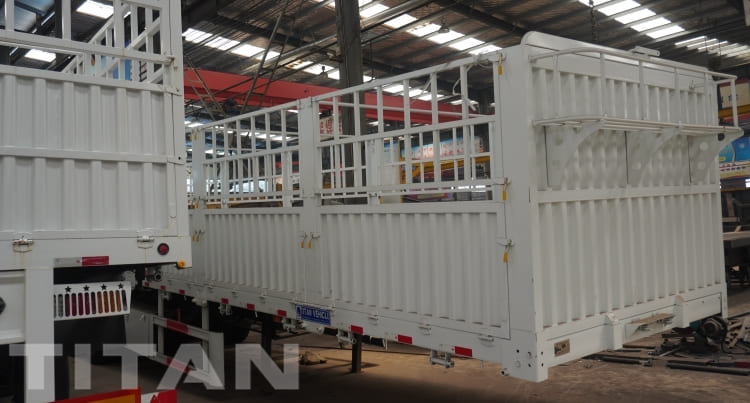 3 axle 60 Ton Fence Cargo Semi Trailer for Sale in Dominica