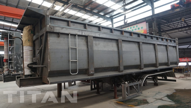 35 Cubic Meters U Shape End Dump Trailer for Sale in Congo