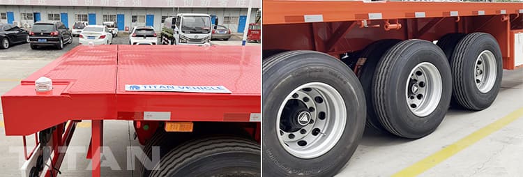 40 Foot Tri Axle Flat deck Trailer for Sale in Ghana