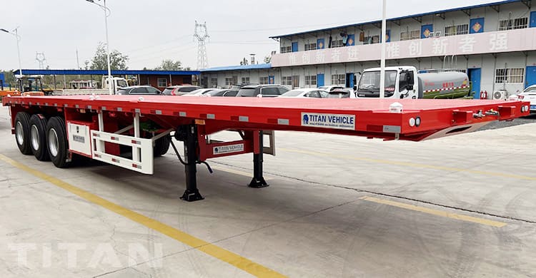 40 Foot Tri Axle Flat deck Trailer for Sale in Ghana