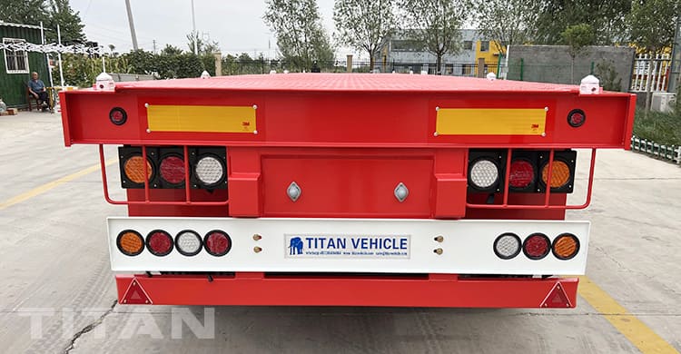 40 Foot Tri Axle Flat deck Trailer for Sale in Ghana