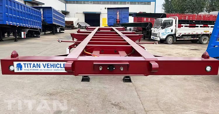 Tri Axle 40Ft Semi Skel Trailer for Sale in Djibouti