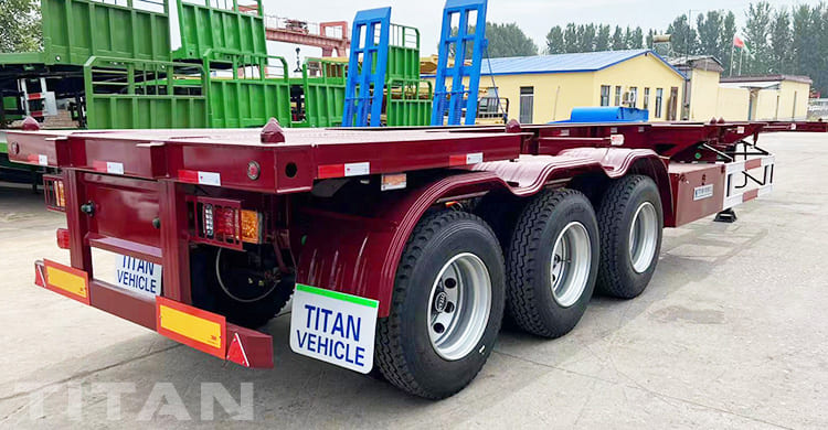 Tri Axle 40Ft Semi Skel Trailer for Sale in Djibouti