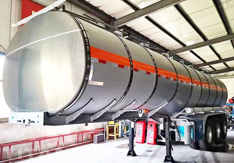Tri Axle 40000Ltrs Stainless Tanker Trailer for Sale in Saudi Arabia