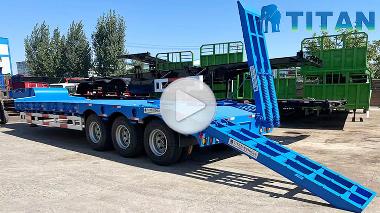 80T 3 Axle Step Deck Trailer for Sale Near Me in East Tomor
