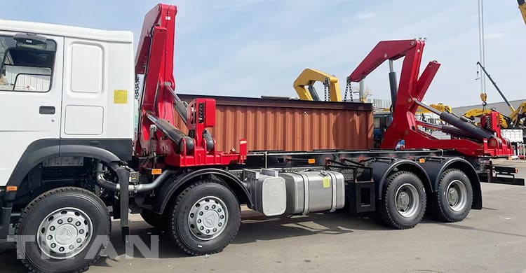 37 Ton 40Ft Sidelifter Crane Trailer will be sent to Tanzania