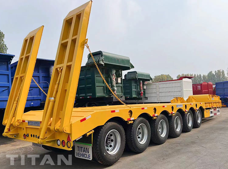 100T 6 Axle Heavy Haul Trailers for Sale Manufacturers in Kenya