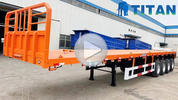 4 axle flatdeck semi trailer