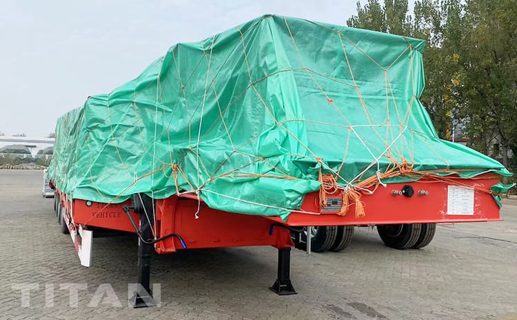 4 Axle Low Bed Trailer Truck for Sale in Zambia