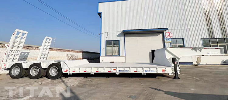 100 Ton 3 Line 6 Axle Tractor Low Loader Trailer for Sale in Tanzania