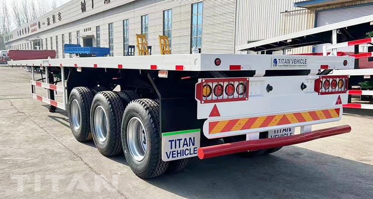 3 Axle 40Ft Flat Body Trailer for Sale in Senegal
