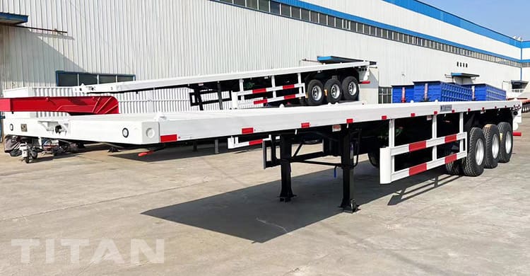 3 Axle 40Ft Flat Body Trailer for Sale in Senegal
