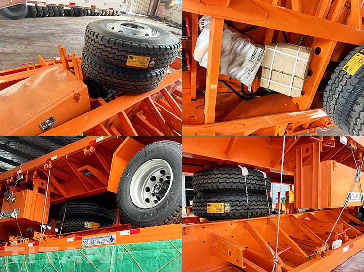 Three Axle 40Ft Flatbed Truck Trailer for Sale in Tanzania Dar Es Salaam